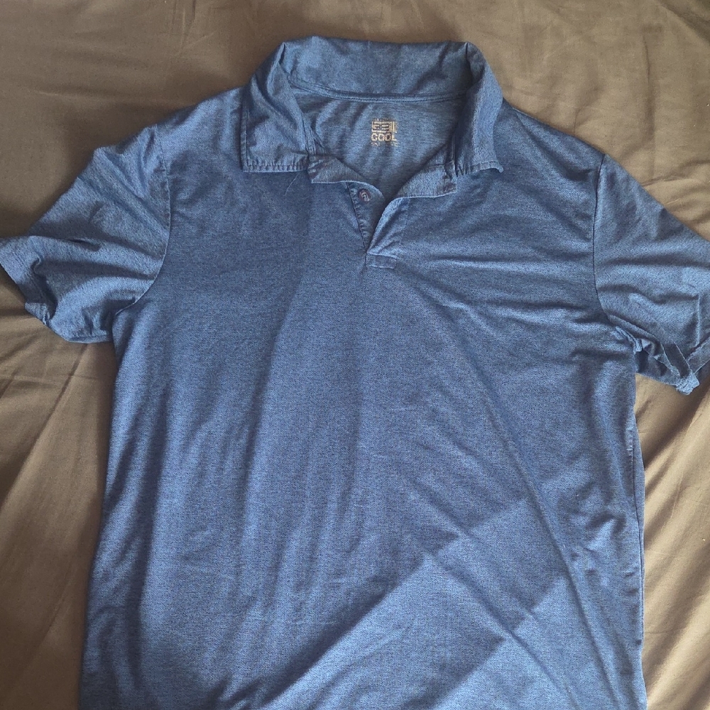 32 Degrees Heather Blue Polo Shirt
